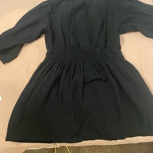 Brand new w/tags attached, GAP. Black dress, puff sleeve tie front, mini dress.